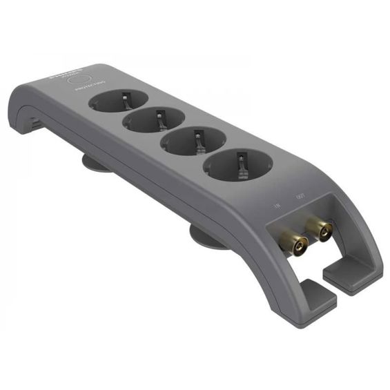 Produžna utičnica PHILIPS Surge master, 4xEU, Coaxial, Prenaponska zaštita, 2M-1