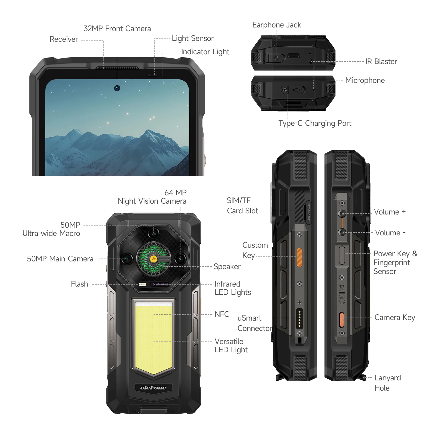 Mobitel ULEFONE Armor 33 12GB/512GB Black EU-4