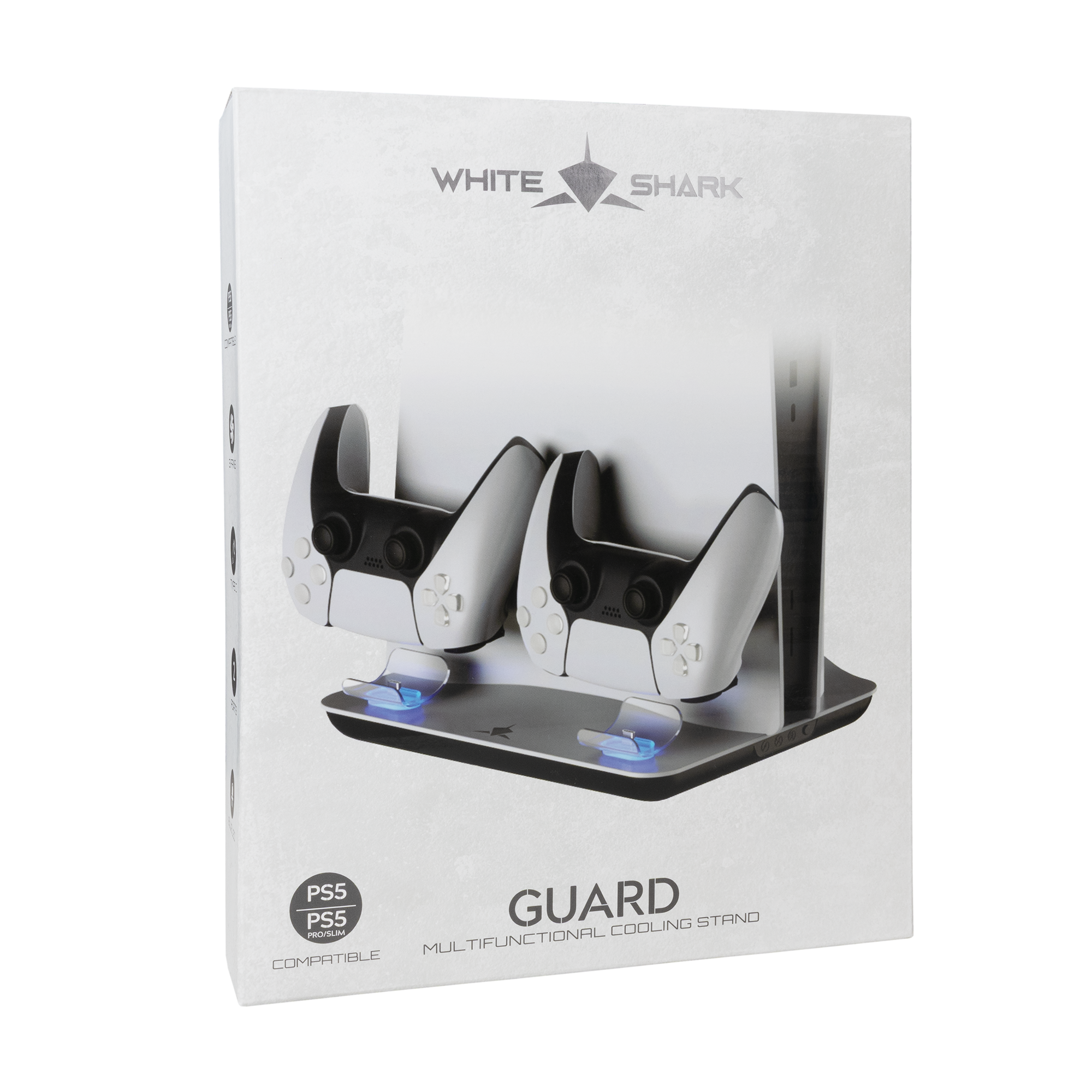 White Shark PS5 COOLING PAD + 2 CHARGING DOCK PS5-05102V2 GUARD-2-9
