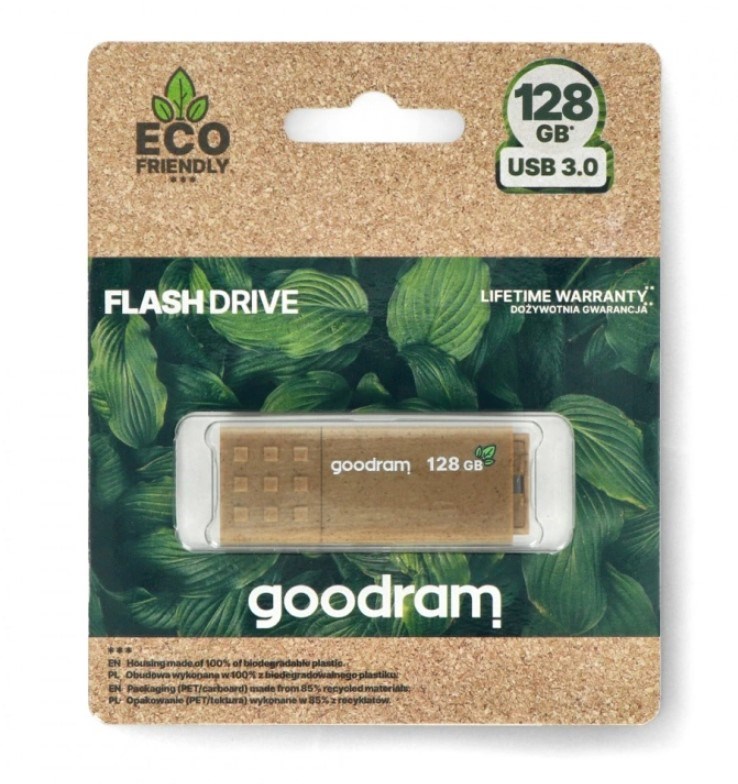 USB Flash Drive GOODRAM 128 GB ECO FRIENDLY (USB 3.0, 128 GB kapacitet)-1