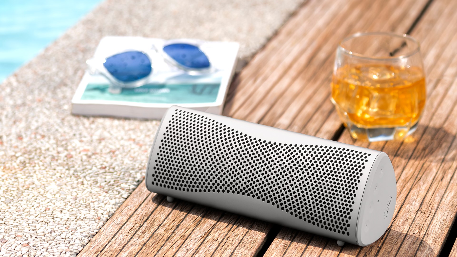 Hi-Fi bluetooth zvučnik KEF Muo silver dusk (Bluetooth, baterija 24h)-5