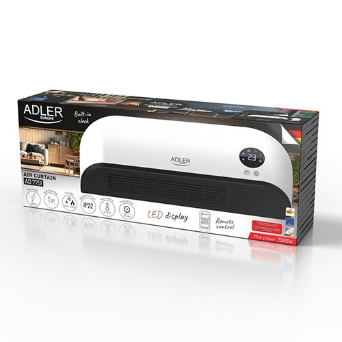 Zračna zavjesa ADLER AD 7751 (Crna, Bijela, 2000 W)-7