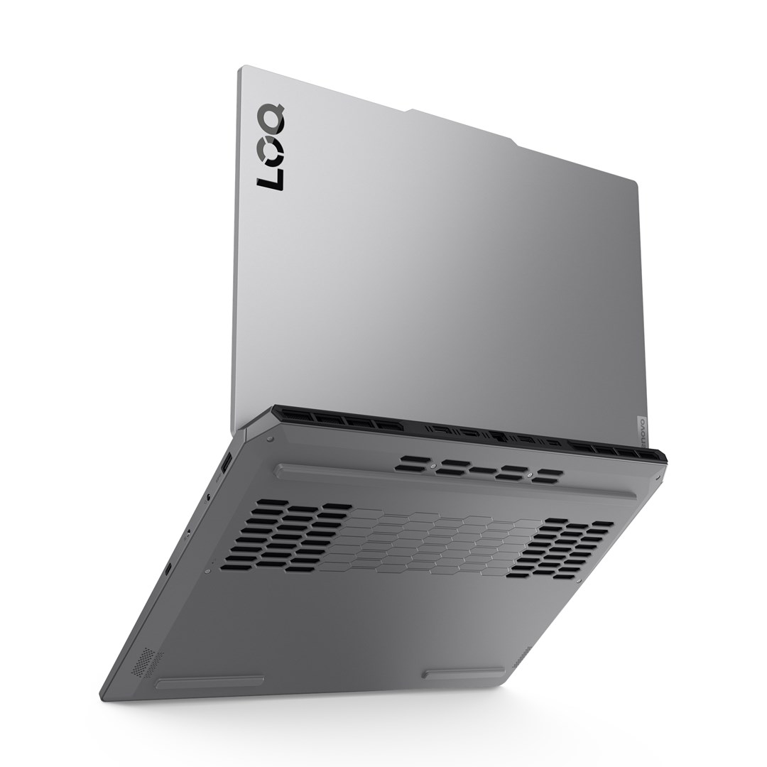 Laptop LENOVO LOQ 15AHP10 (AMD Ryzen™ 5 220, 39.6 cm (15.6'') Full HD, 16 GB DDR5-SDRAM, 512 GB SSD, NVIDIA GeForce RTX 5050, Wi-Fi 6, Windows 11 Home, Siva) – internacionalna non HR tipkovnica