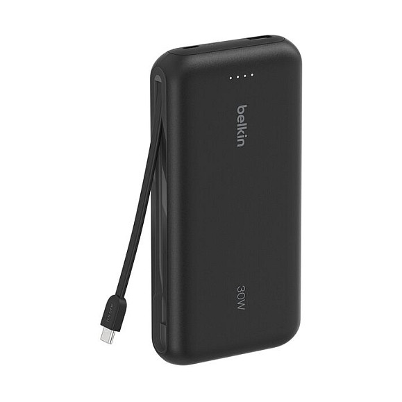 Prijenosna baterija BELKIN BoostCharge Pro (20000mAh, 30W PD, integrirani USB-C kabel, crna)-2