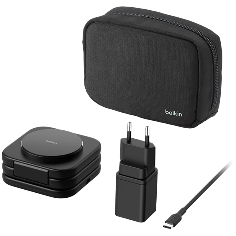 Bežični punjač BELKIN WIZ024HQBK (3-u-1, Qi2, 15W, sklopivi, crni)-3