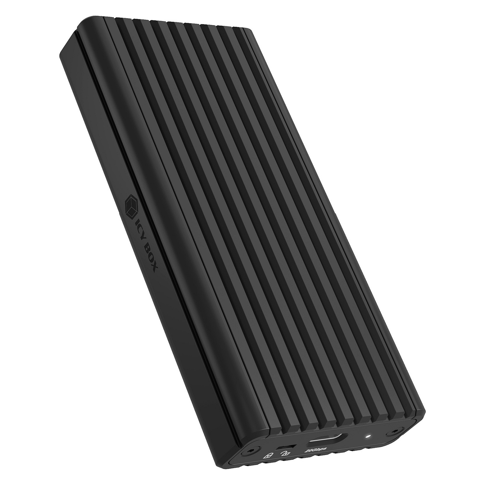 IcyBox IB-1917M-C32a ohišje za 1x M.2 NVMe SSD z USB-C 3.2 Gen 2x2 do 20 Gbit/s-5