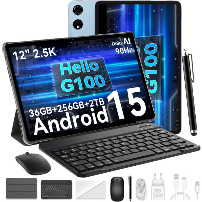 Blackview MEGA 3 12" 12GB+256GB LTE, komplet tipk.+miška modra-2