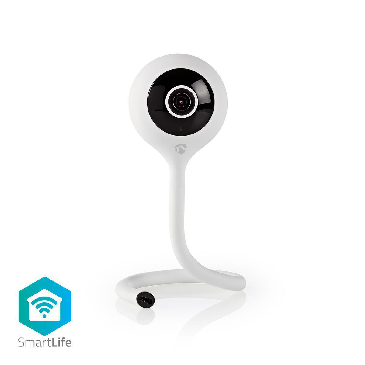 Nadzorna IP kamera NEDIS WIFICI11CWT, SmartLife, unutarnja, FHD, Wi-Fi, senzor pokreta, klimatski senzor, bijela-4