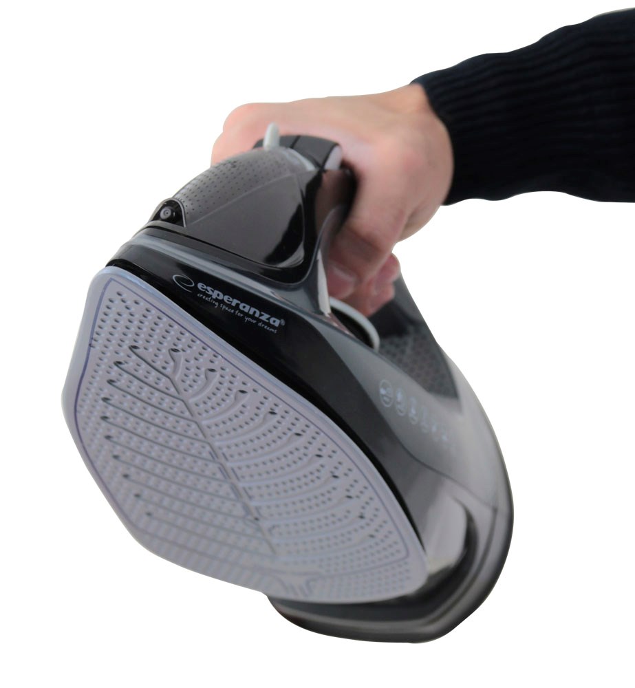 Pegla na paru ESPERANZA EHI011 (Keramička ploča, Siva, Crna, 2600 W)-14