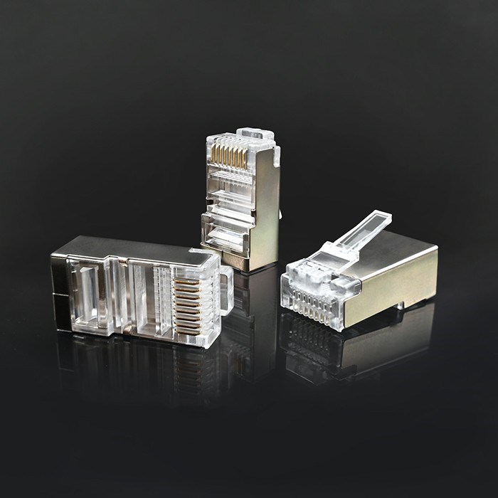 RJ45 modularni konektor QOLTEC 54556 CAT6 FTP zlatno-plated kontakti 100 komada-3