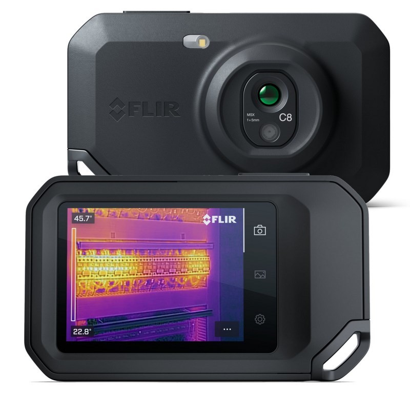 Termovizijska kamera FLIR One C8 (320 x 240 piksela, ugrađeni LCD zaslon, crna)-0