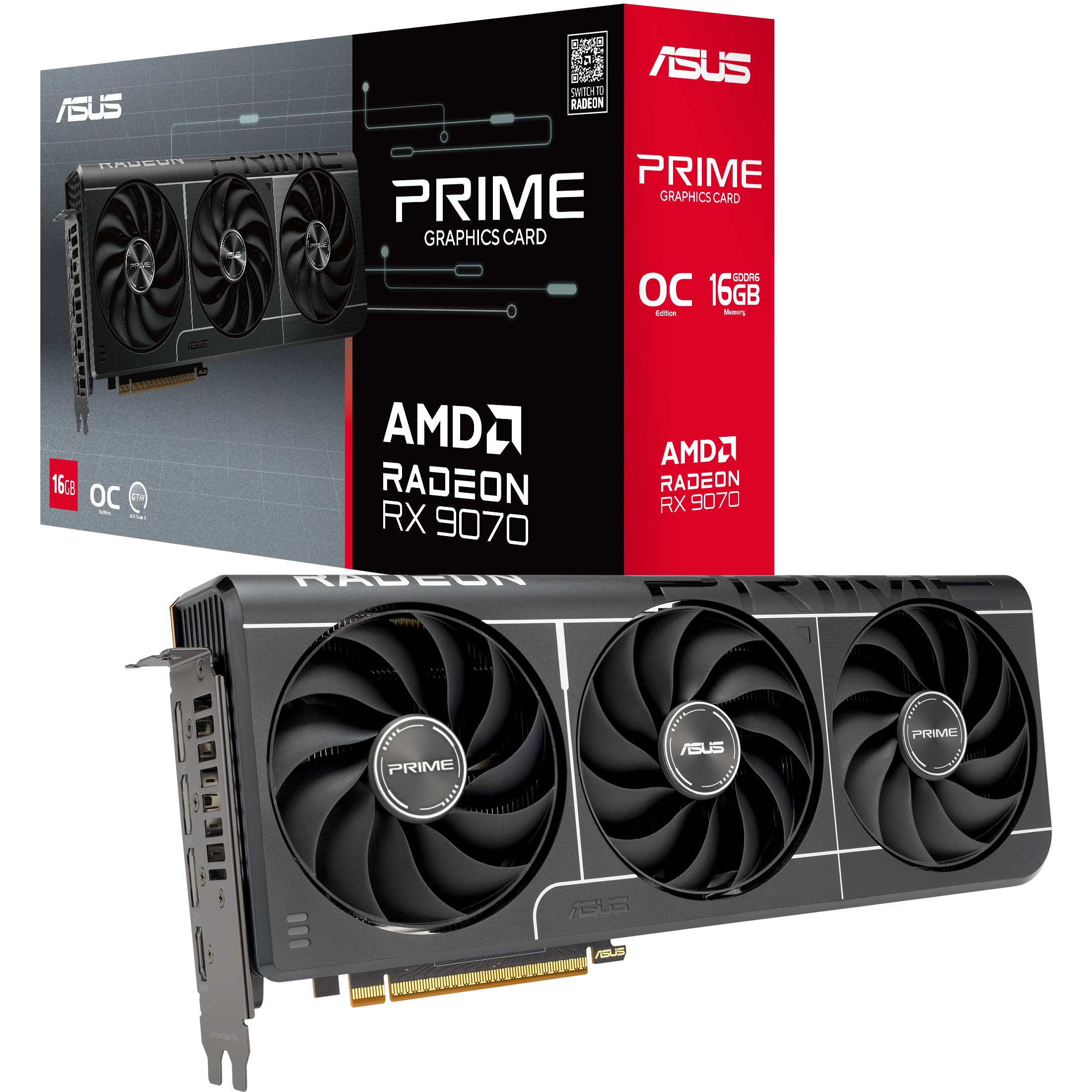 Grafička kartica ASUS PRIME -RX9070-O16G-EVO (AMD Radeon RX 9070, 16 GB GDDR6)-4