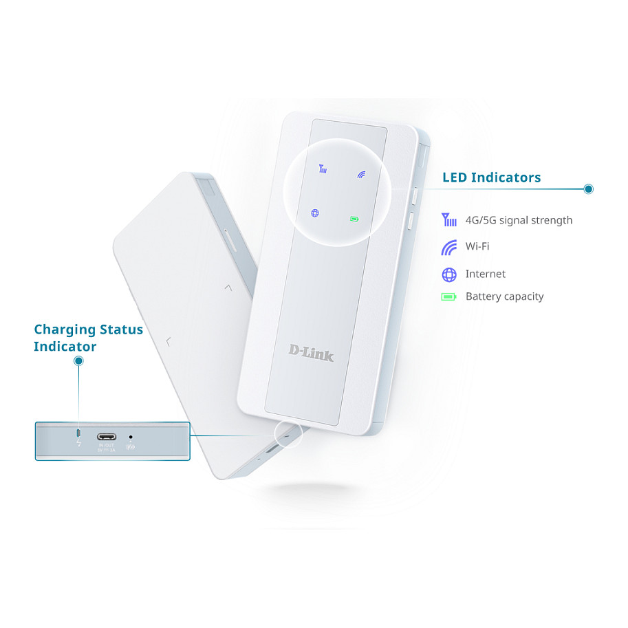 Mobilni Hotspot D-LINK F518 (5G NR, Wi-Fi 6, AX1800)-9