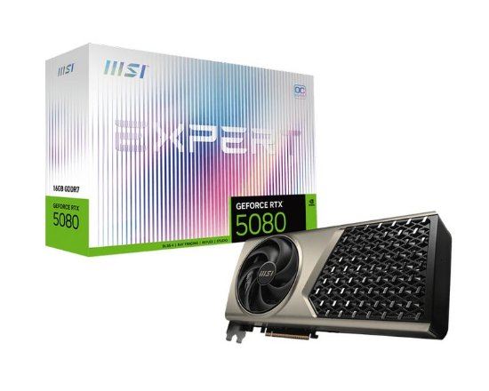 Grafička kartica MSI RTX 5080 16G EXPERT OC (16GB GDDR7, PCIe 5.0, 3x DisplayPort, 1x HDMI)-0
