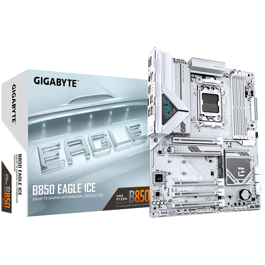 Matična ploča GIGABYTE B850 EAGLE ICE (AM5, 4x DDR5, ATX)