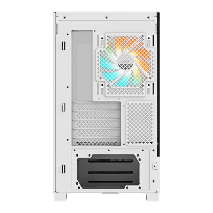 Kućište za računalo GIGABYTE C201 PANORAMIC ICE ATX (RGB osvjetljenje, belo, mini ITX / Micro ATX, 2x 120mm ARGB ventilator)-3