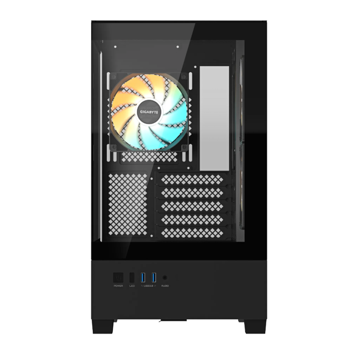 Gaming midi tower GIGABYTE C201 PANORAMIC ATX (RGB osvjetljenje, mini ITX / Micro ATX, 2x 120mm ARGB ventilator, kaljeno staklo)-3