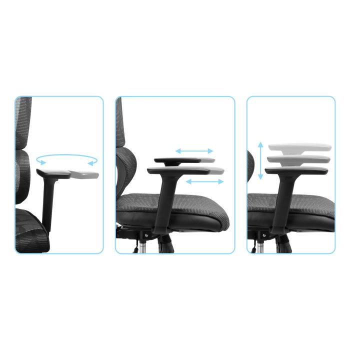 Gaming stol SANDBERG 640-96 ErgoFusion Pro (max. opterećenje 150 kg, 3D naslon za glavu, 3D nasloni za ruke)-6