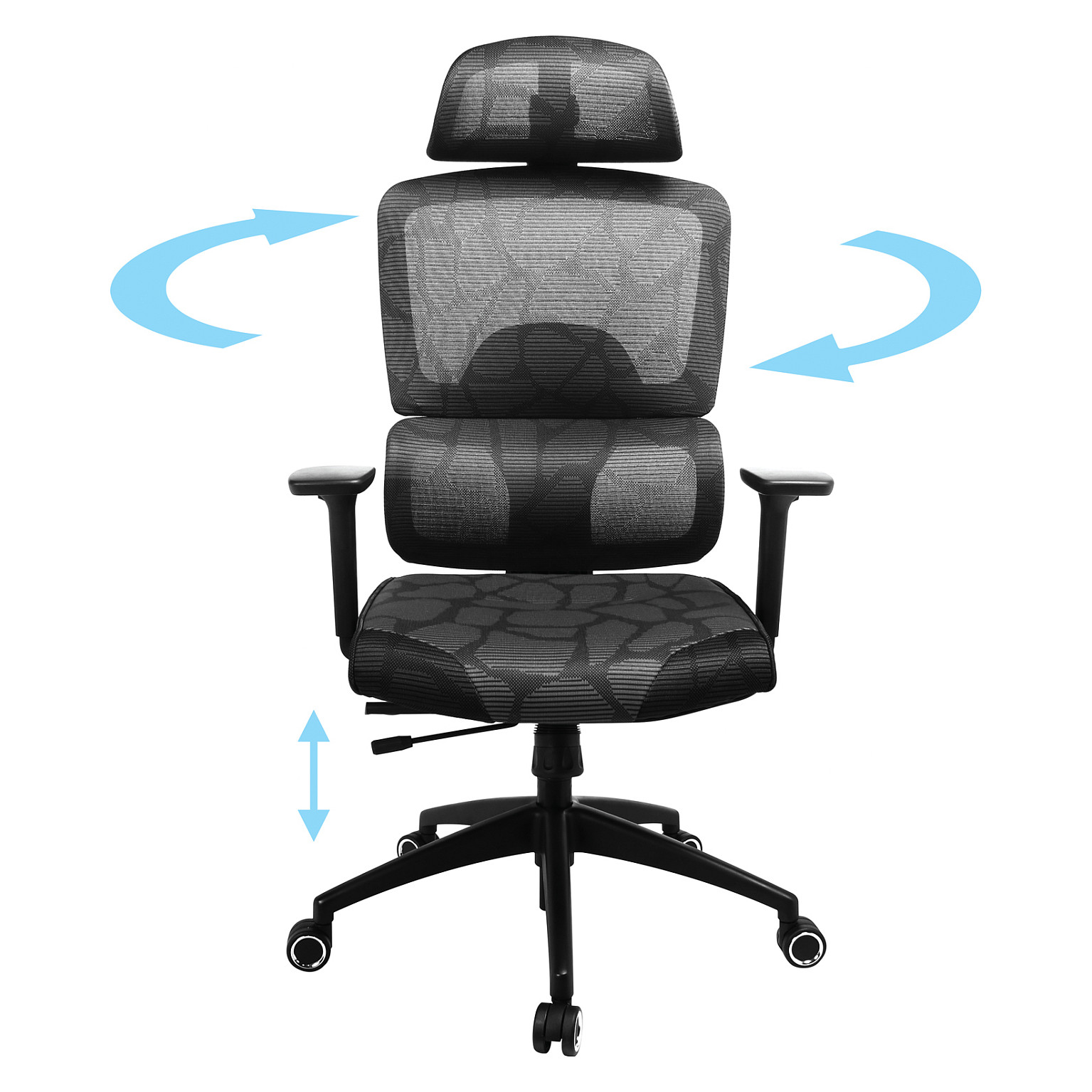 Gaming stol SANDBERG 640-96 ErgoFusion Pro (max. opterećenje 150 kg, 3D naslon za glavu, 3D nasloni za ruke)-14