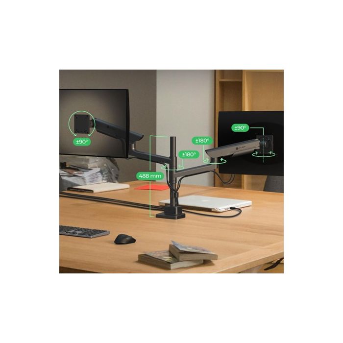 IcyBox IB-MS702-T dvojni namizni nosilec za monitorja do 57"-1