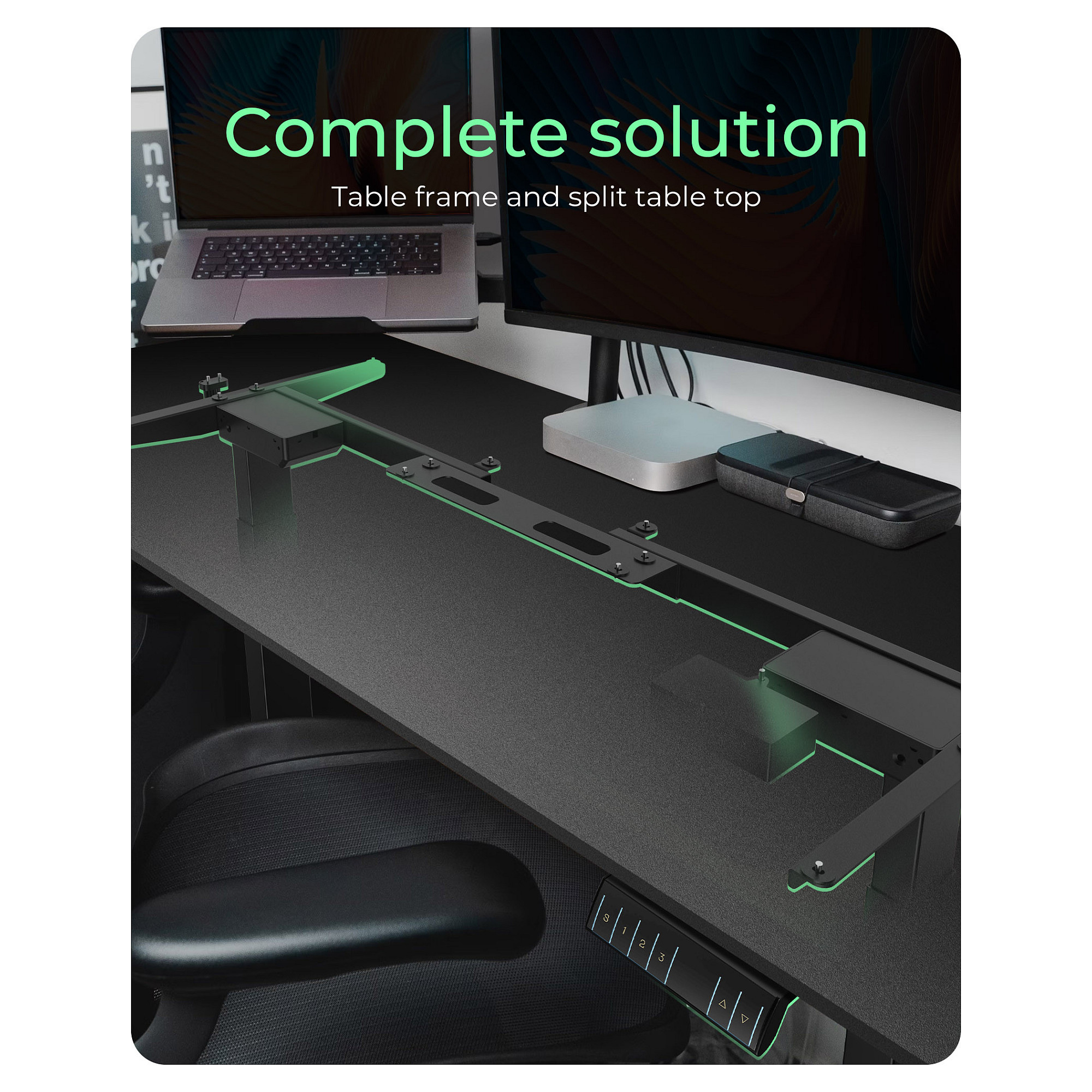 Icybox IB-EW122B-TT ergonomska električna dvižna miza-7