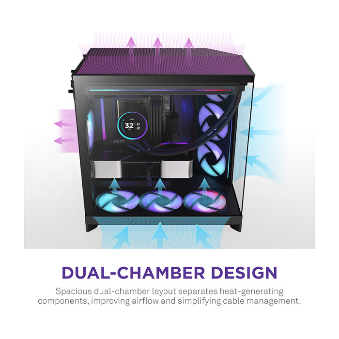 Kućište NZXT H9 FLOW RGB (all black)-9