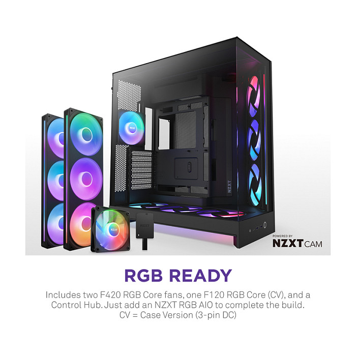 Kućište NZXT H9 FLOW RGB+ (All Black)-6