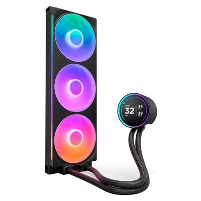 Vodeno hlađenje za procesor NZXT Kraken Elite 420 RGB (420mm, LCD zaslon, crno)