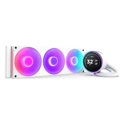 Vodeno hlađenje NZXT Kraken Elite 420 RGB (420mm, LCD zaslon, Bijelo)