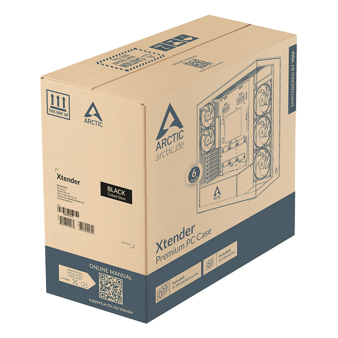 Kućište za računalo ARCTIC Xtender VG Premium - Midi (Crna)-14