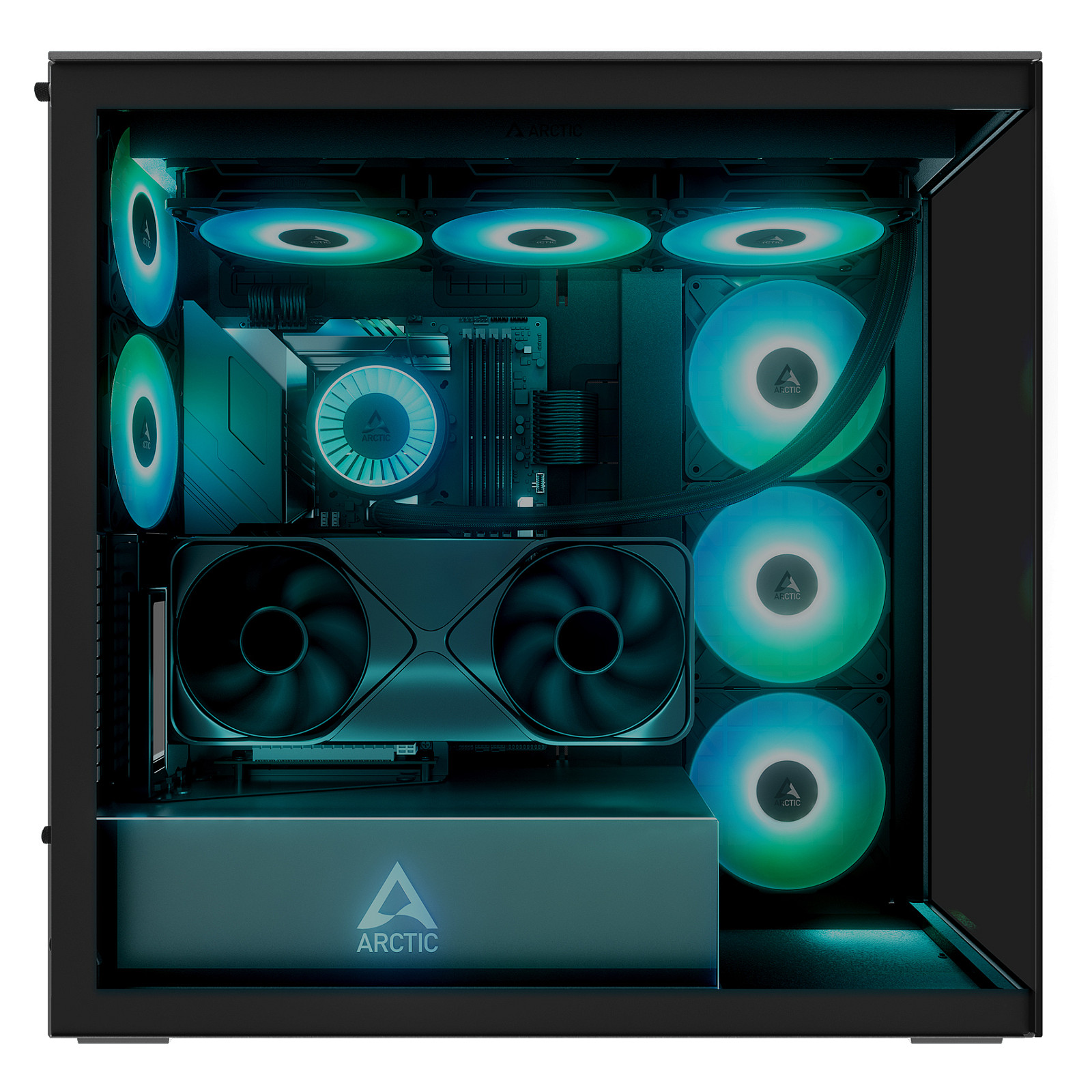 Kućište za računalo ARCTIC Xtender VG Premium - Midi (Crna)-19