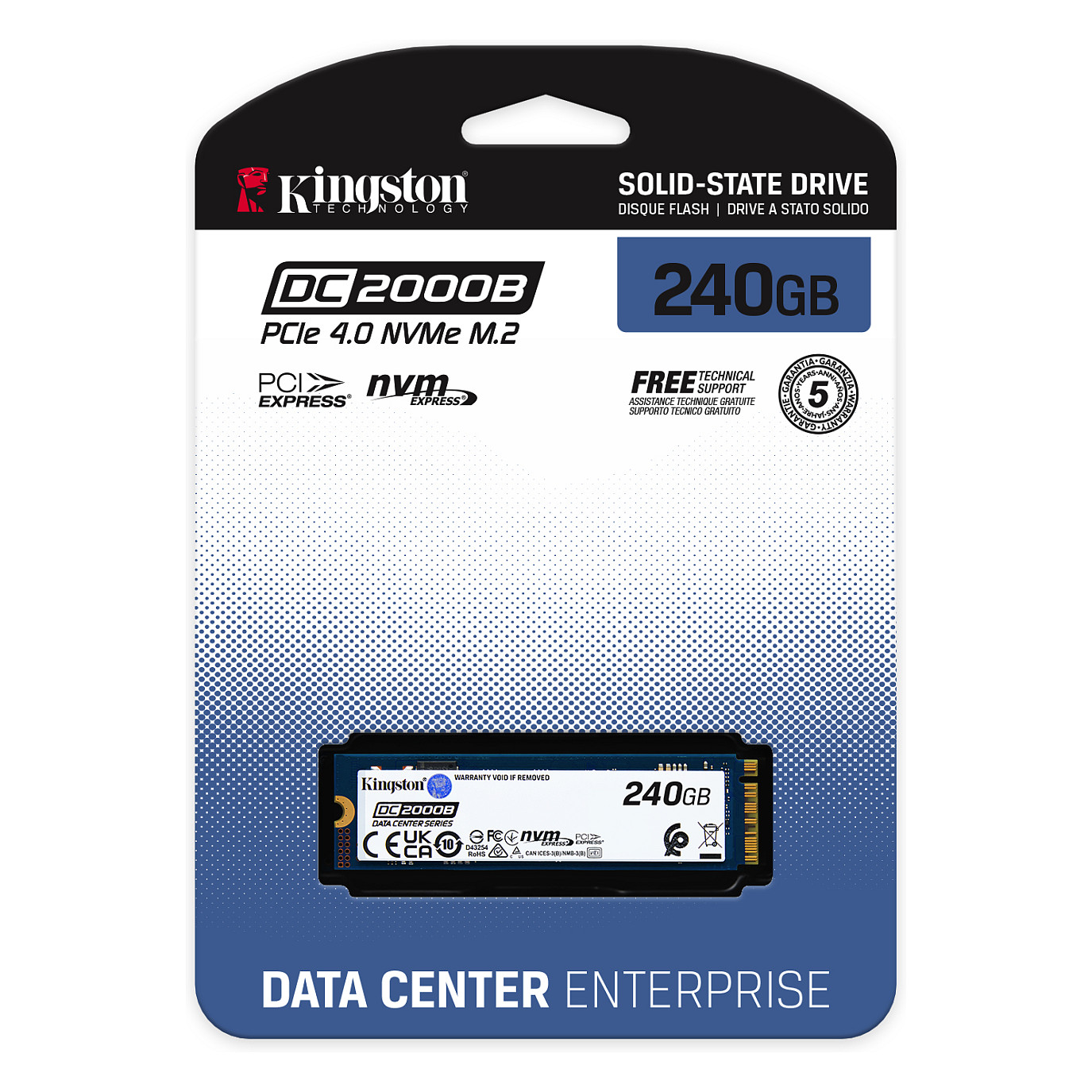 SSD disk KINGSTON Data Center DC2000B (240GB, M.2 2280, NVMe PCIe 4.0 x4)-4