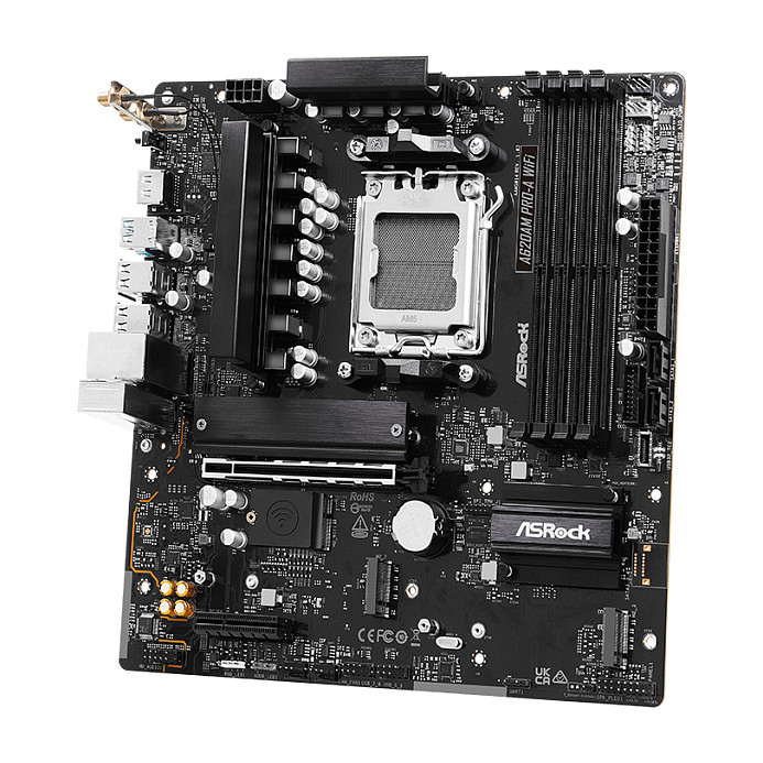 Matična ploča ASROCK A620AM Pro-A WiFi (micro ATX, Socket AM5, AMD A620A)-2