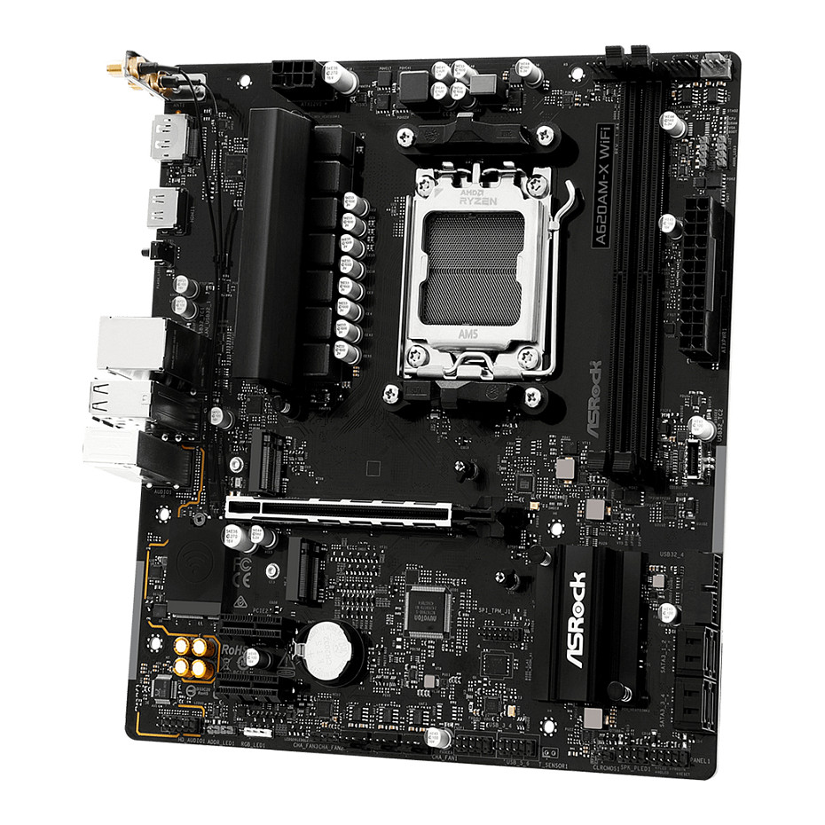 Matična ploča ASROCK A620AM-X WIFI (micro ATX, Socket AM5, AMD A620A)-4