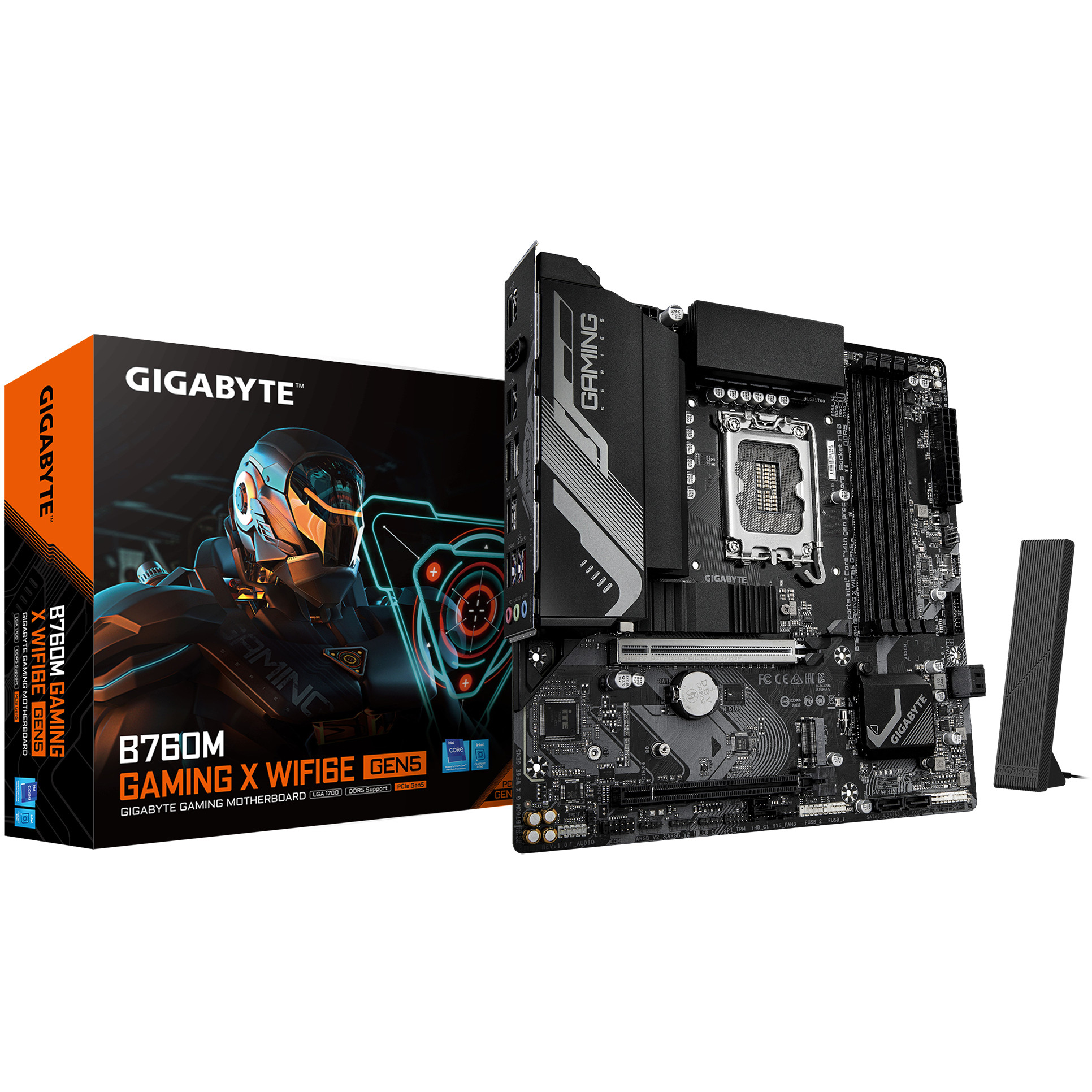 Gigabyte B760M GAMING X WIFI6E GEN5 - motherboard - micro ATX - LGA1700 Socket - B760-1