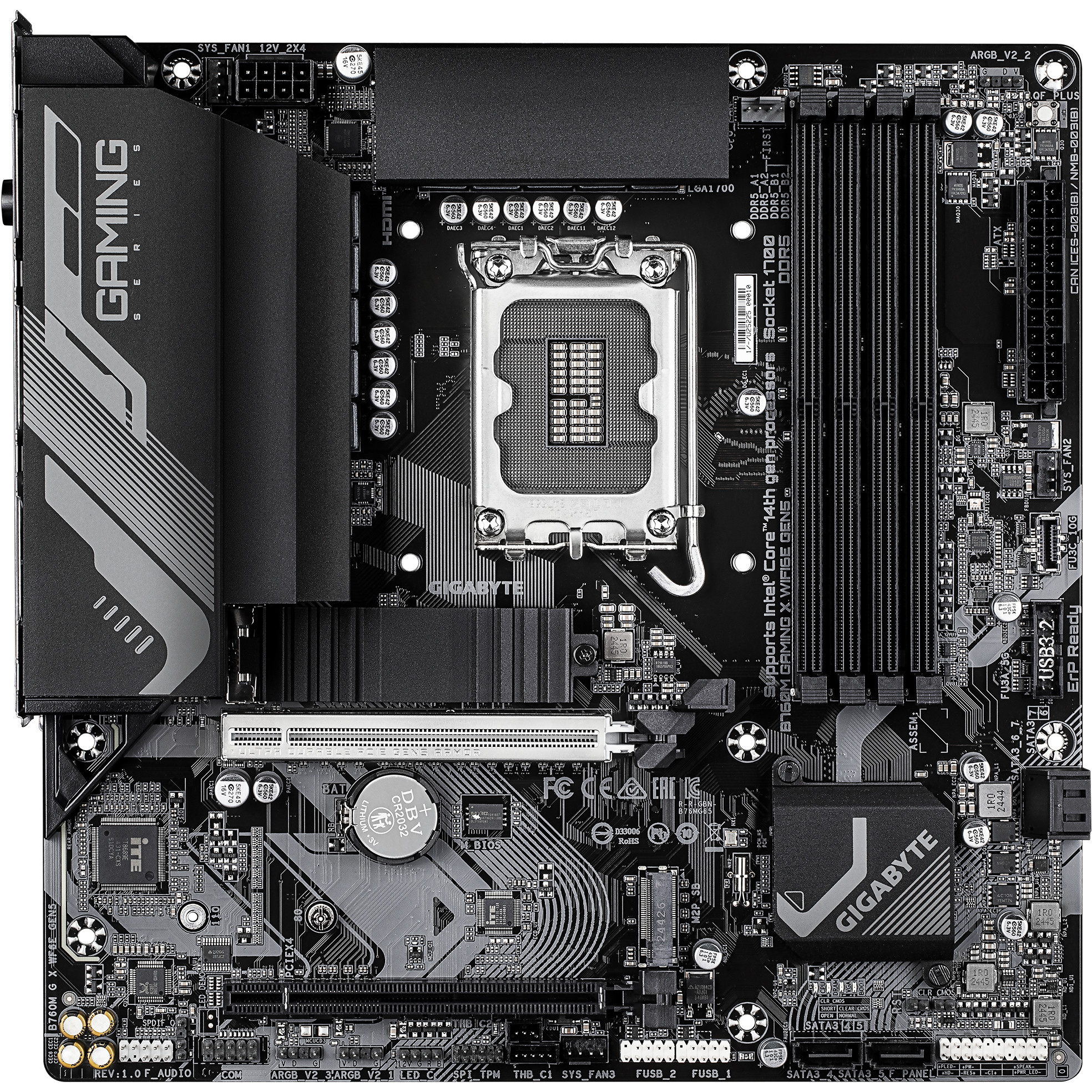 Gigabyte B760M GAMING X WIFI6E GEN5 - motherboard - micro ATX - LGA1700 Socket - B760-2