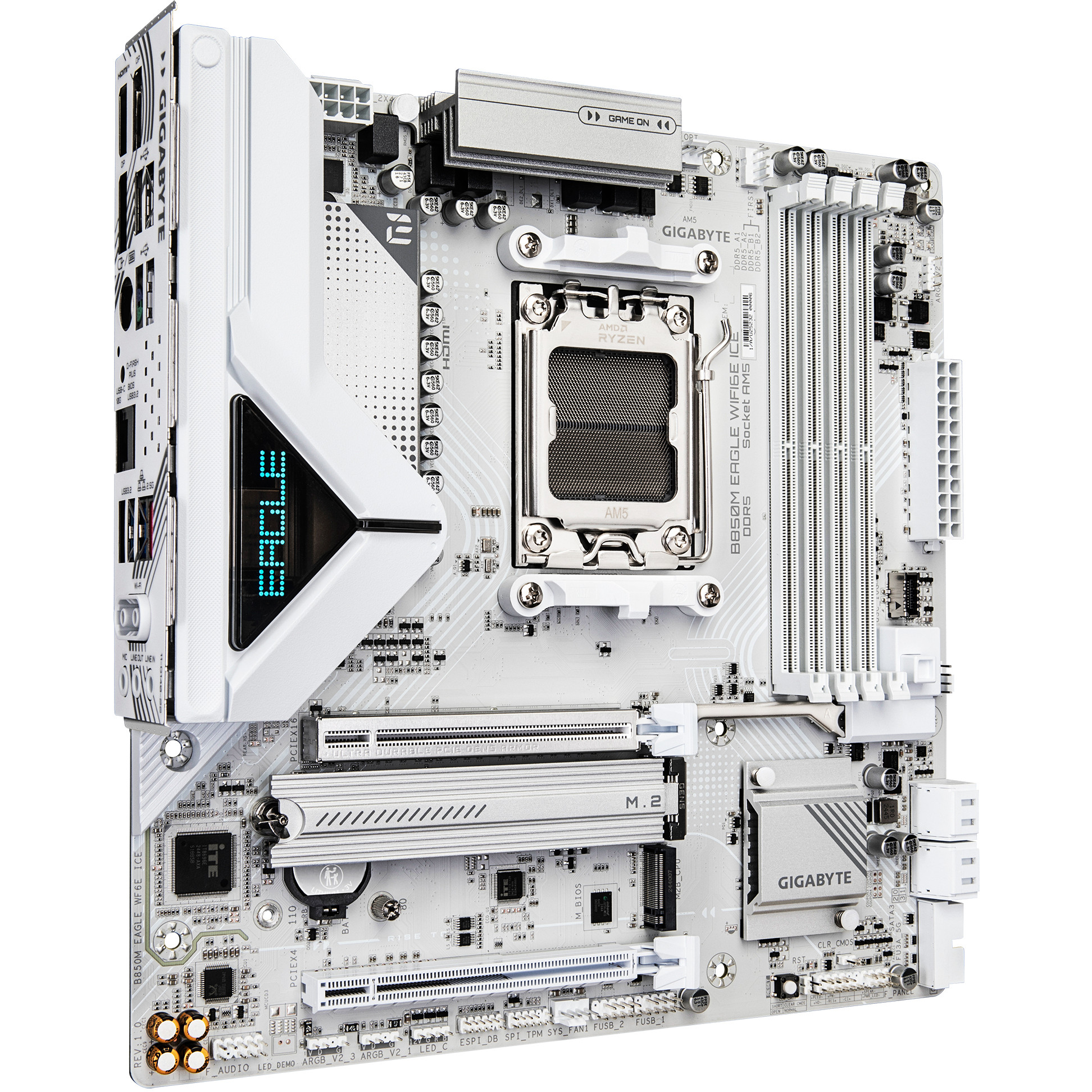 Matična ploča GIGABYTE B850M EAGLE WIFI6E ICE (Socket AM5, AMD B850, micro ATX, 2.5 Gigabit Ethernet, Wi-Fi 6E)-3