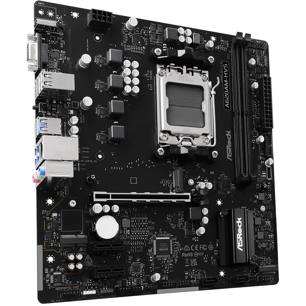Matična ploča ASROCK A620AM-HVS (micro ATX, Socket AM5, AMD A620A)-1