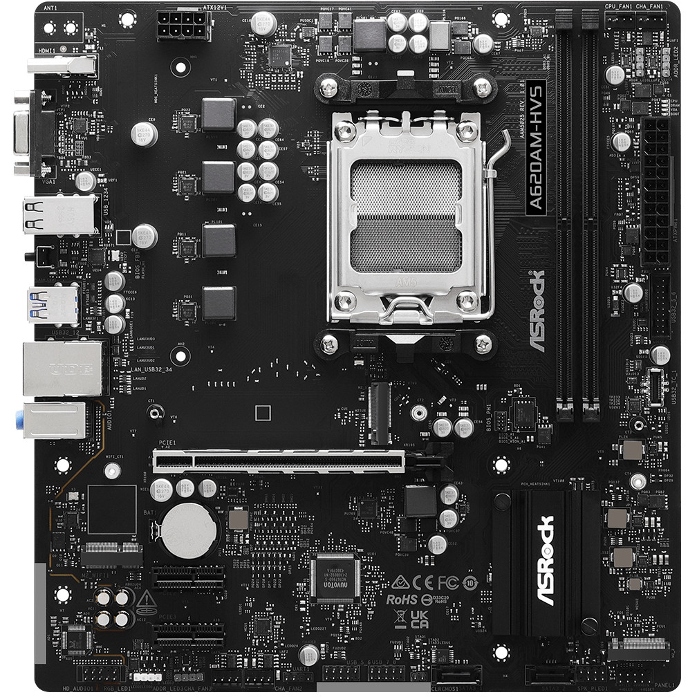 Matična ploča ASROCK A620AM-HVS (micro ATX, Socket AM5, AMD A620A)-2
