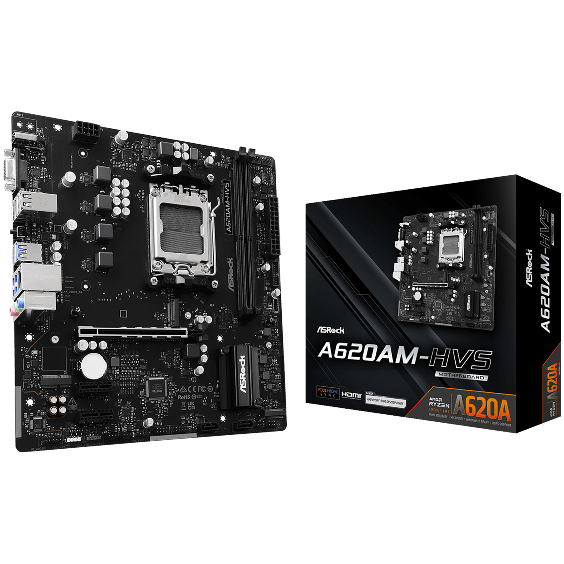 Matična ploča ASROCK A620AM-HVS (micro ATX, Socket AM5, AMD A620A)-5