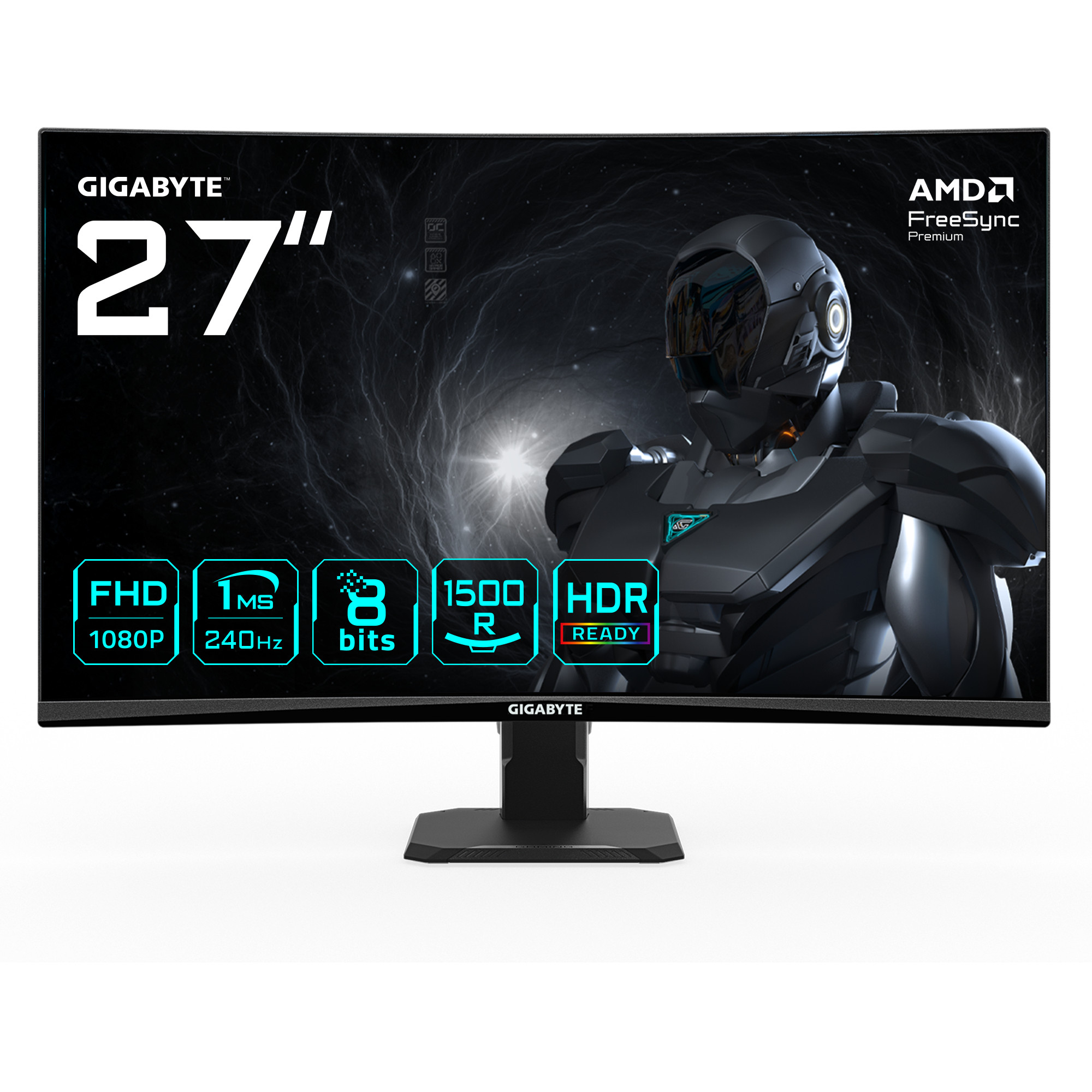 Monitor GIGABYTE GS27FC2 (27", 1920 x 1080, 240 Hz, HDMI/DP, Flicker-Free, HDR)-13