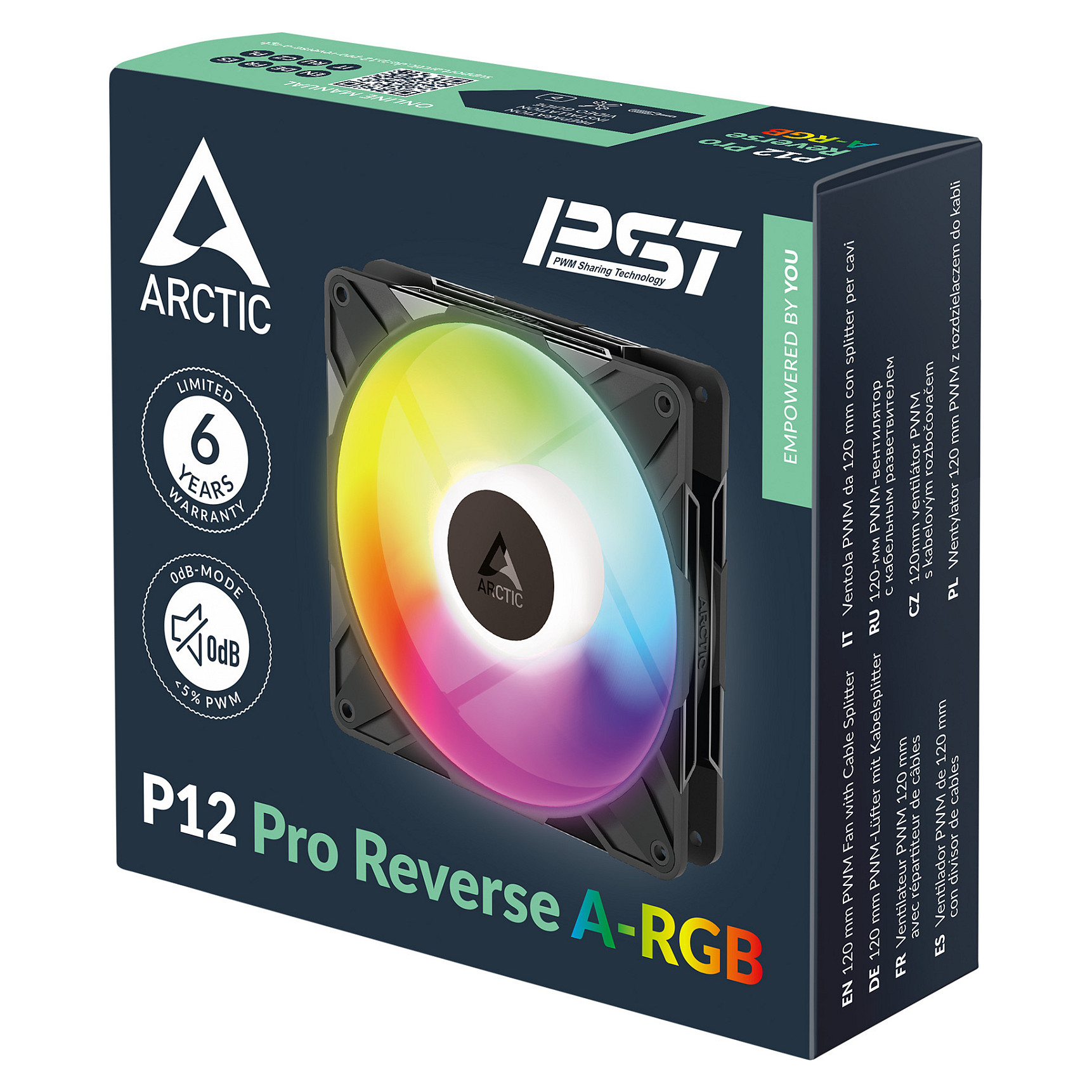 Ventilator ARCTIC P12 Pro Reverse A-RGB PWM 3 kom-10