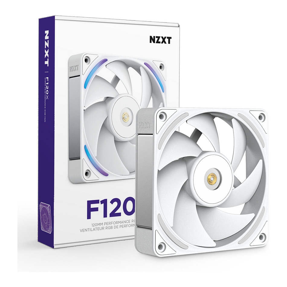 Ventilator za kućište NZXT F120 RGB Core (120mm, Bijeli)-3