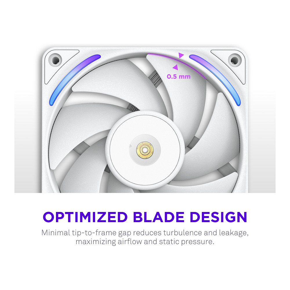 Kućište Acc NZXT 240 Performance RGB Fan White-7