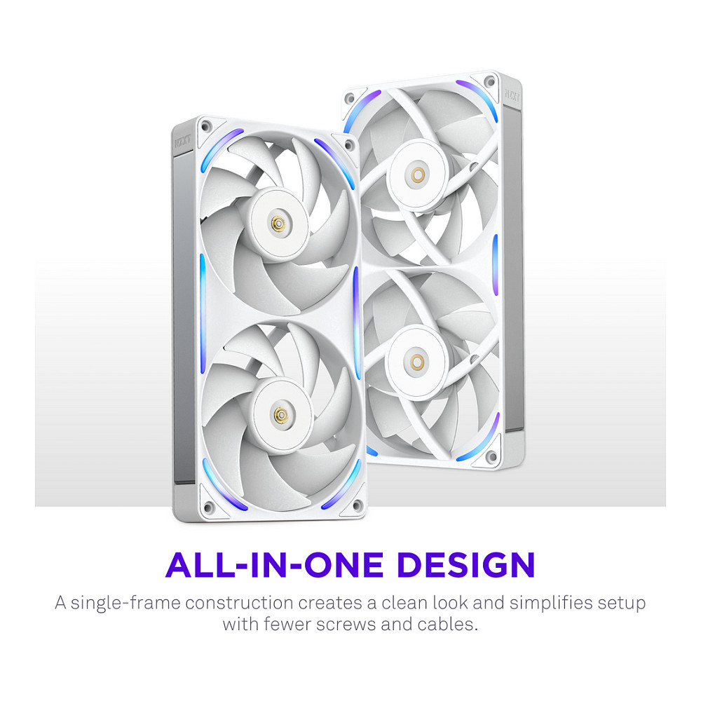 Kućište Acc NZXT 240 Performance RGB Fan White-12