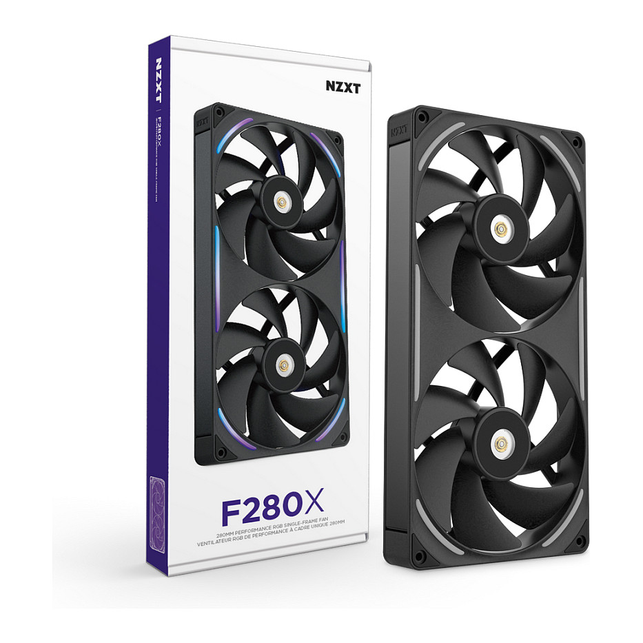 Ventilator za kućište NZXT F280 RGB Twin Pack (2x140mm, crni)-3