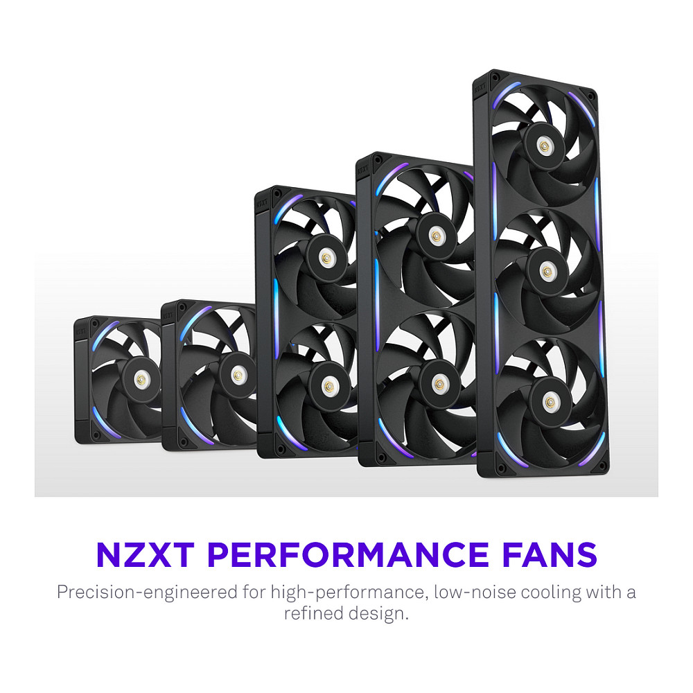 Ventilator za kućište NZXT F280 RGB Twin Pack (2x140mm, crni)-5