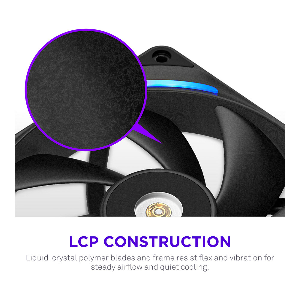 Ventilator za kućište NZXT F280 RGB Twin Pack (2x140mm, crni)-6