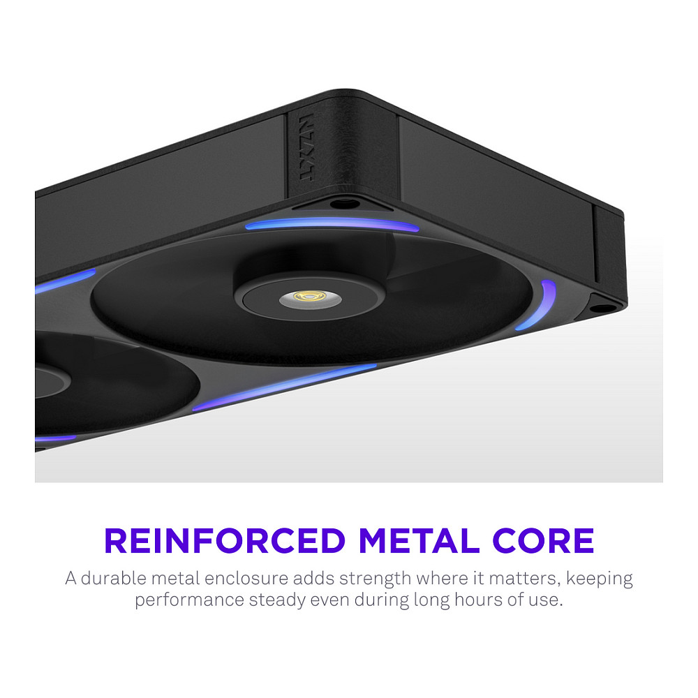Ventilator za kućište NZXT F280 RGB Twin Pack (2x140mm, crni)-10