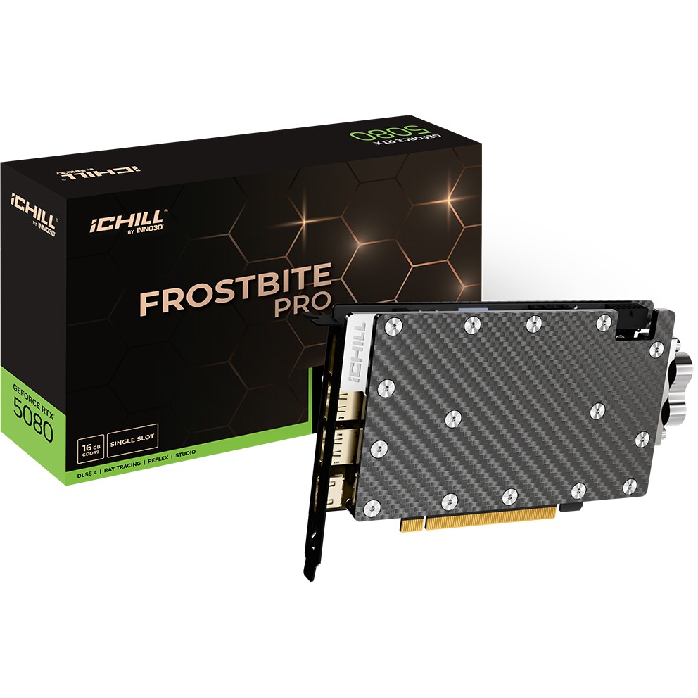 Grafička kartica INNO3D GeForce RTX 5080 iCHILL FROSTBITE PRO (16 GB GDDR7)-5